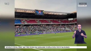 Ukrajinci zvíťazili nad futbalovým trpaslíkom. Zápas sledovali v Trnave tisícky divákov