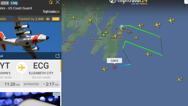 Pátracie lietadlo US Coast Guard