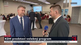KDH predstavilo volebný program. Kandidáti na poslancov sa stretli v Jasnej