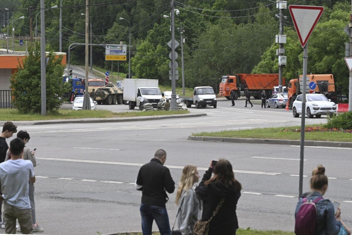 Situácia na diaľnici pred Moskvou