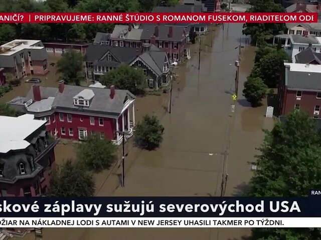 Záplavy vo viacerých mestách uväznili ľudí v domovoch. Biden vyhlásil stav núdze