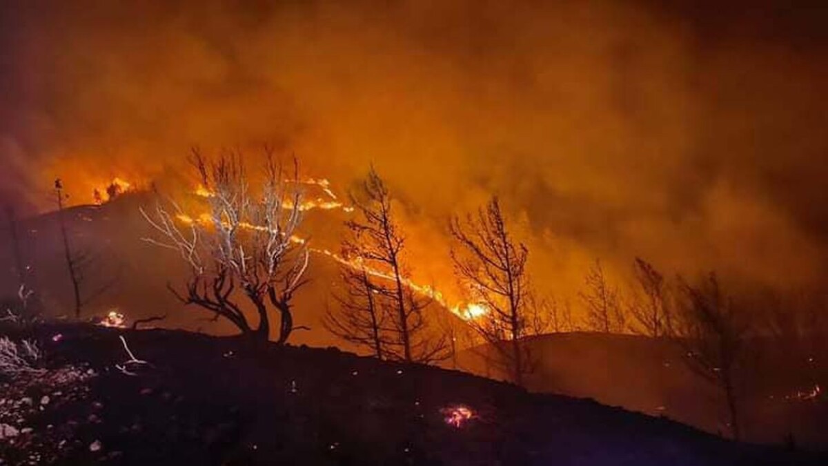 Požiar na ostrove Rhodos
