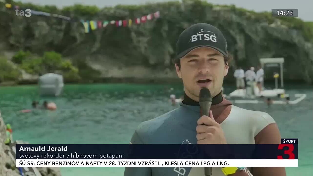 Freediver Jerald opäť vylepšil svetový rekord. Do akej hĺbky sa ponoril ...