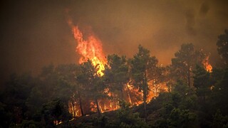 FOTO/VIDEO: Na ostrove Korfu sa začal šíriť požiar. Podľa hasičov mohlo ísť o podpaľačstvo