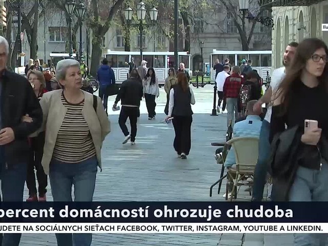 Chudoba slovenských domácností dosahuje sedemdesiat percent. Štát musí zasiahnuť