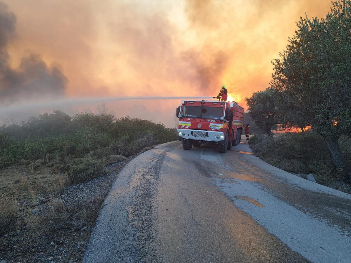 Slovenskí hasiči v Grécku
