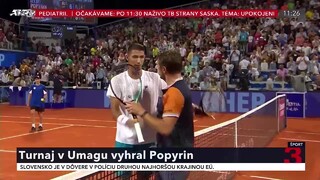 Prvý set prehral a potom hral s bolesťou svalov. Popyrin si vybojoval titul