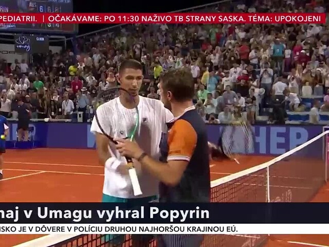 Prvý set prehral a potom hral s bolesťou svalov. Popyrin si vybojoval titul