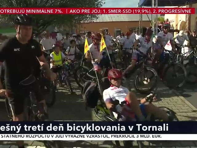 Úspešný tretí deň bicyklovania. Ako Káčera privítali v Tornali?