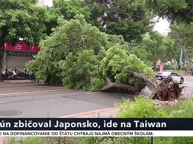 Tajfún Khanun zbičoval Japonsko. Na smršť sa pripravujú aj na Taiwane