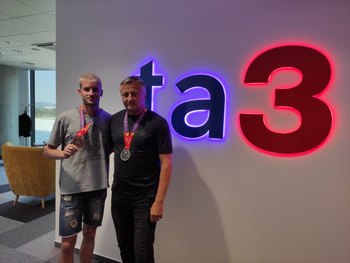 Robert Ruffíni mladší so svojím otcom a trénerom v jednej osobe.