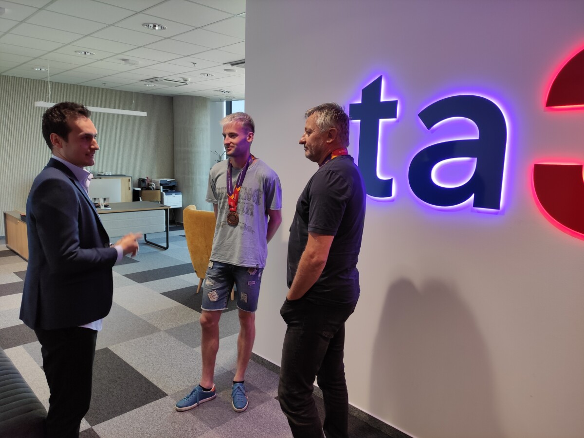 Robert Ruffíni mladší so svojím otcom a trénerom v jednej osobe.