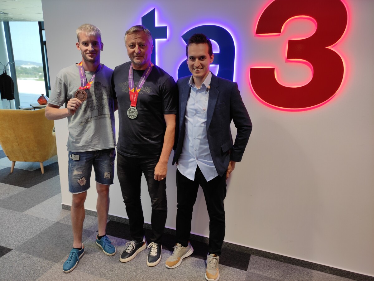 Robert Ruffíni mladší so svojím otcom a trénerom v jednej osobe.