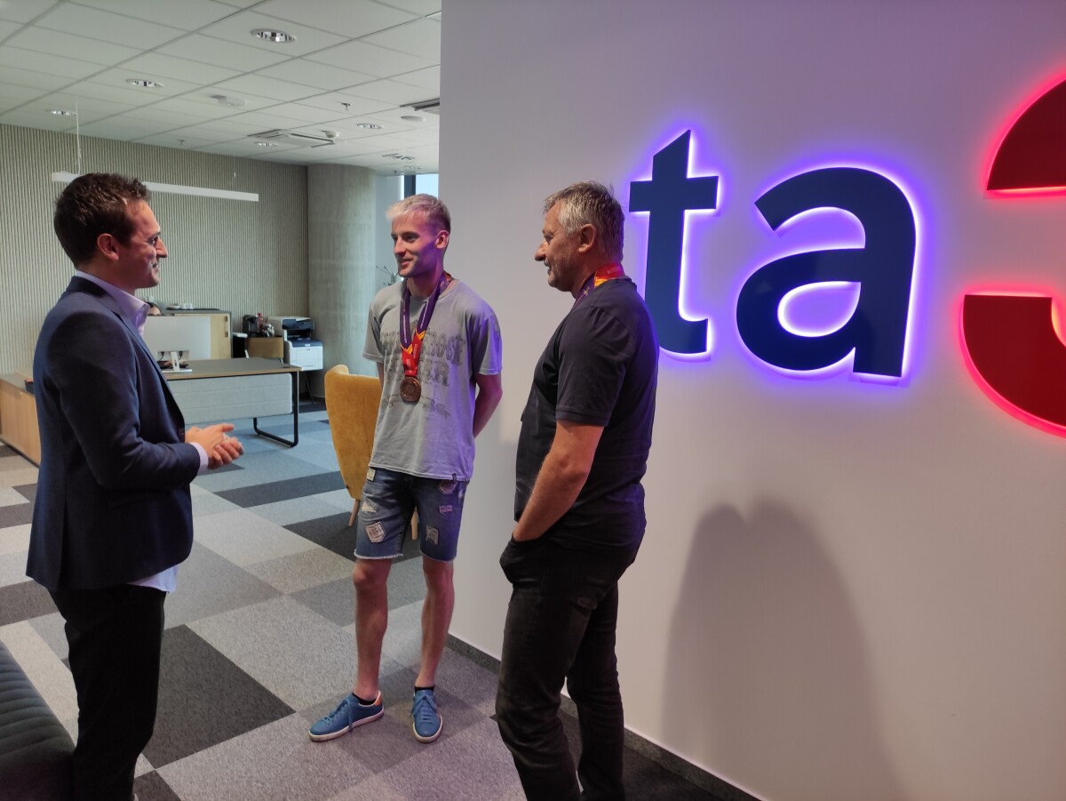 Robert Ruffíni mladší so svojím otcom a trénerom v jednej osobe.