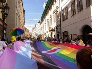 Na snímke pochod homosexuálov Prague Pride 2023.
