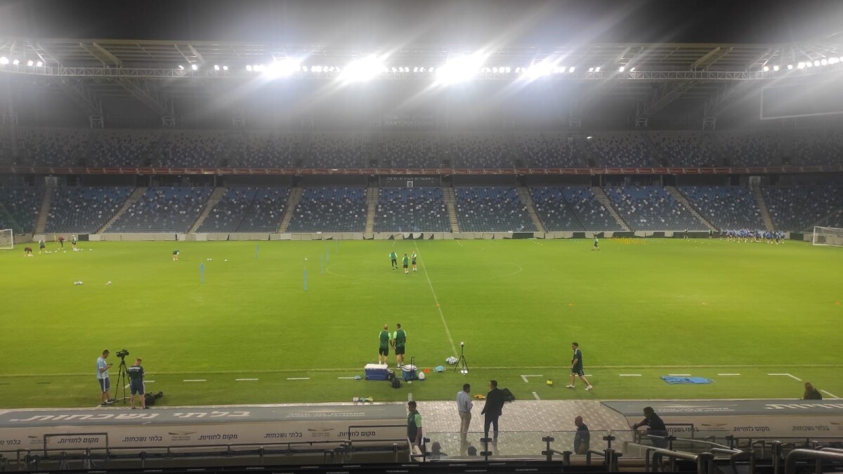 Na snímke tréning futbalistov Slovana.