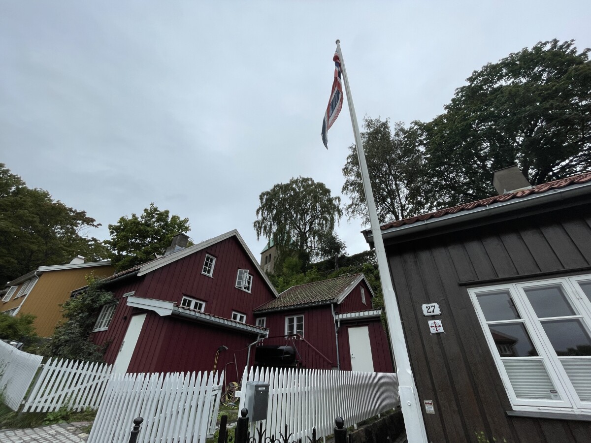 Farebné domčeky v blízkosti Damstredet