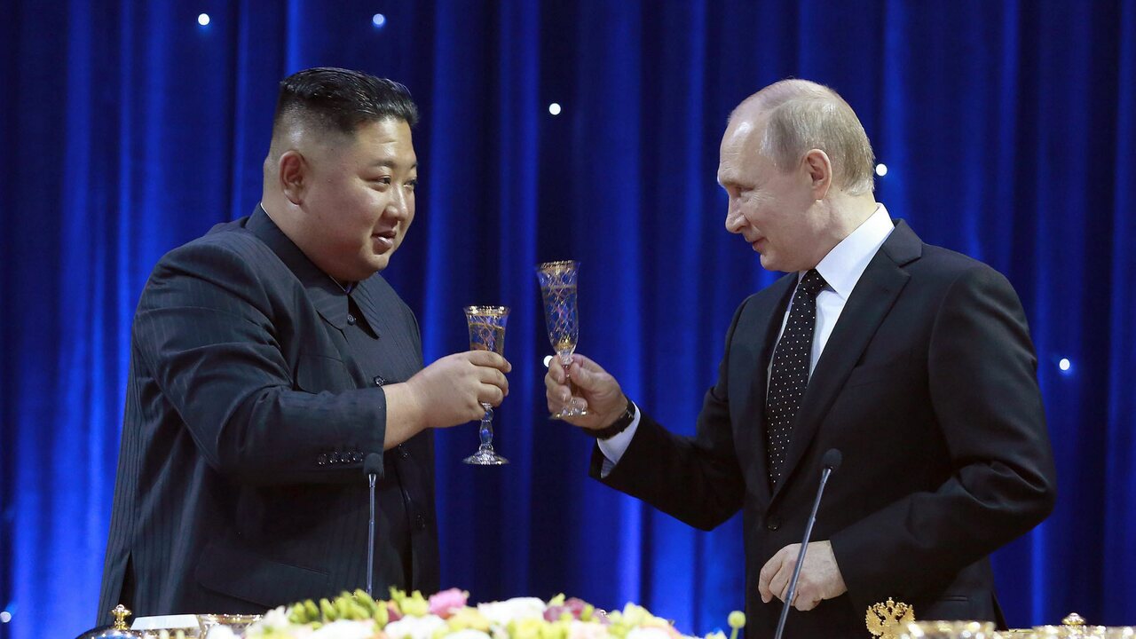Kim Čong-un a Vladimir Putin