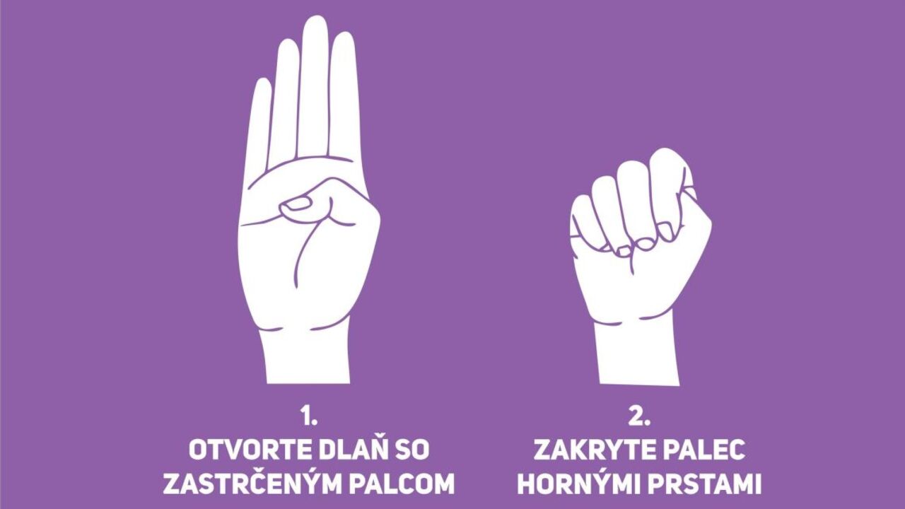 gesto signalizujúce domáce násilie