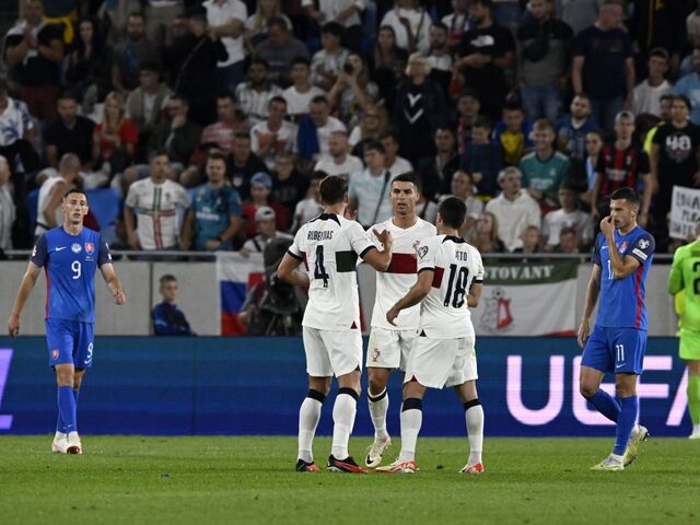 Slovensko prehralo po góle Bruna Fernandesa 0:1. Sokoli odohrali s Portugalcami vyrovnaný zápas