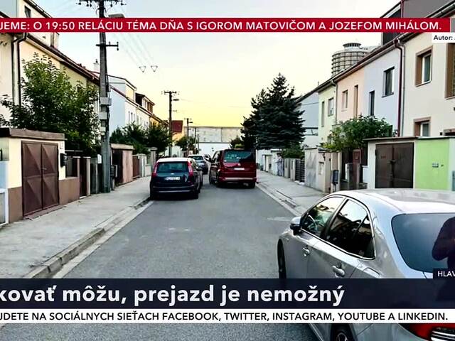 Parkovať môžu, prejazd je nemožný. Chodníková novela spôsobila mnohé komplikácie 