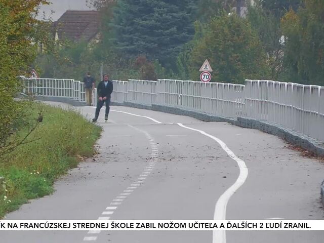 Prepojenie dvoch úsekov Vážskej cyklomagistrály pri Púchove komplikuje priehradný múr. Oprava by stála viac ako dva milióny eur