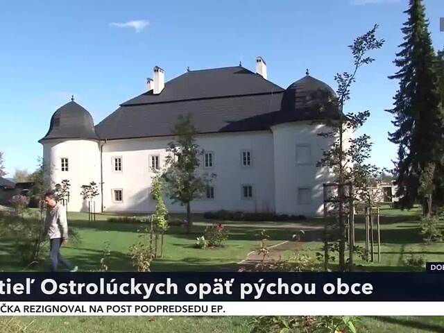 Chátrajúci objekt prešiel rozsiahlou rekonštrukciou. Kaštieľ Ostrolúckych opäť pýchou obce
