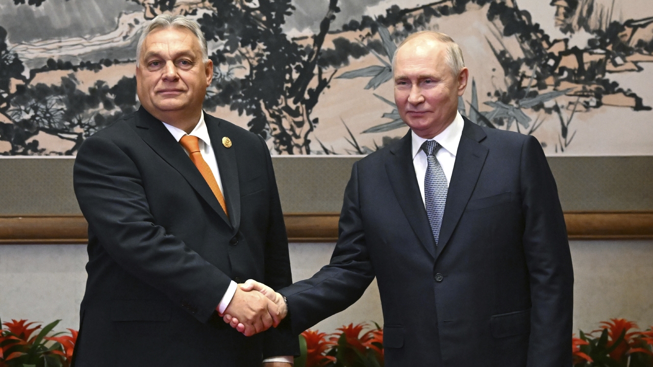Stretnutie Viktora Orbána s Vladimirom Putinom v Pekingu 17.10.2023