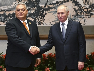 Stretnutie Viktora Orbána s Vladimirom Putinom v Pekingu 17.10.2023