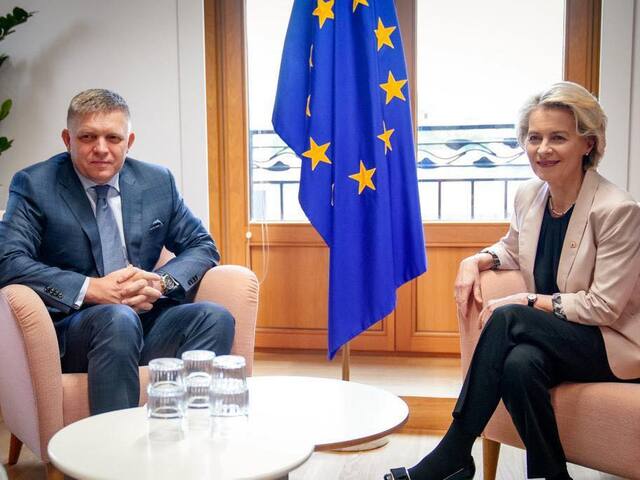 Staronový premiér v Bruseli: Fico sa stretol s von der Leyenovou a Šefčovičom. Informoval, že Slovensko bude mať vlastný názor 