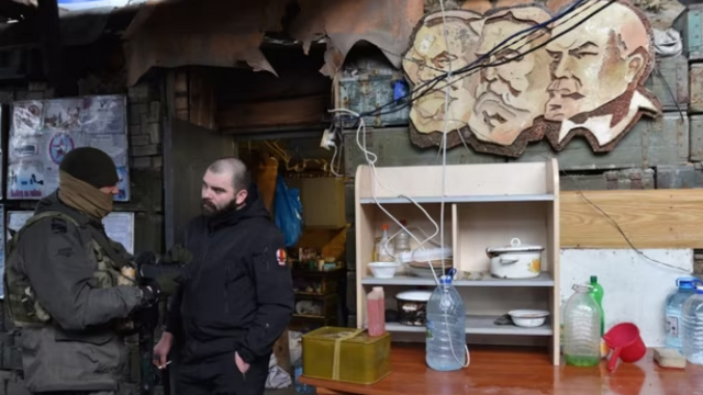 Ruskí vojaci odfotografovaní neďaleko Avdijivky 27. októbra 2023.