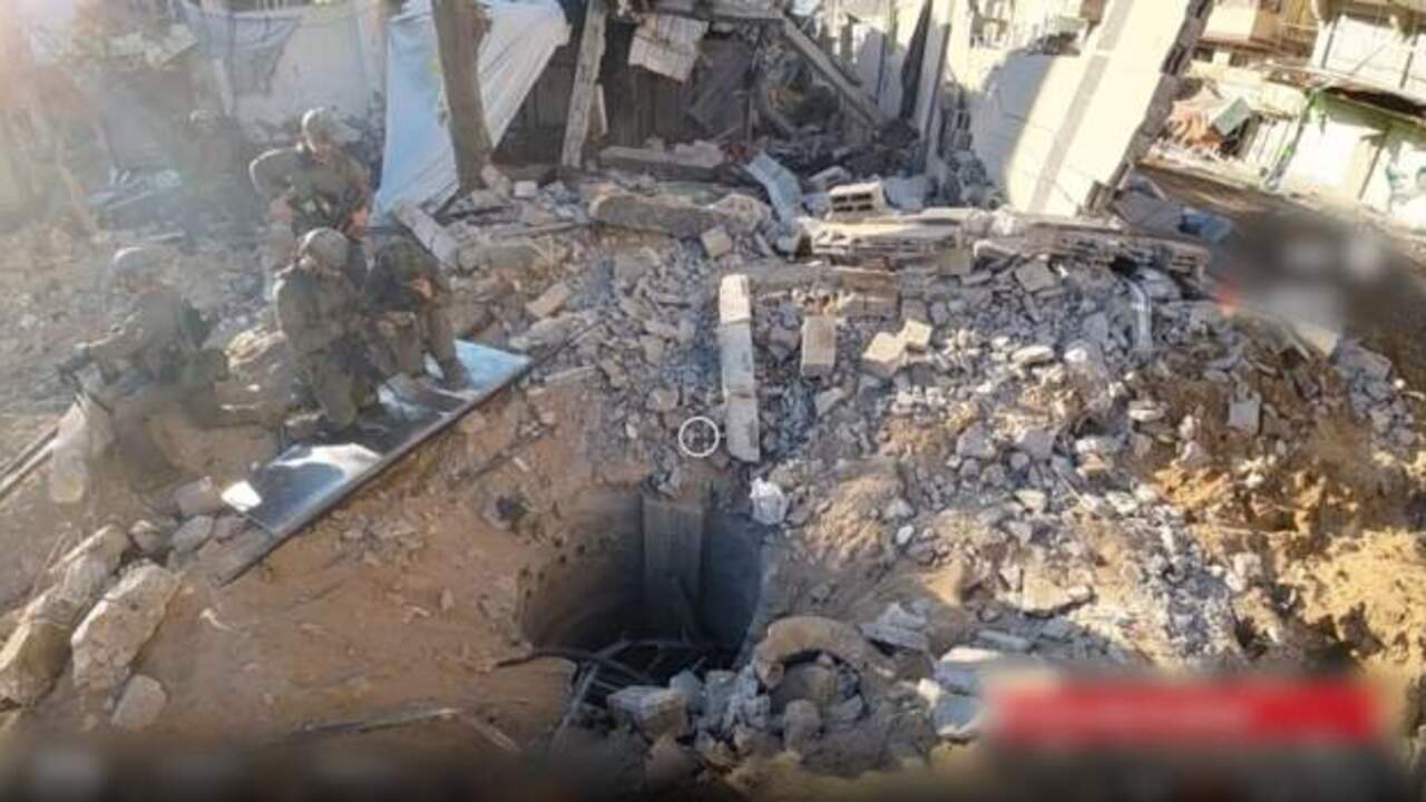 tunel pod nemocnicou v Gaze