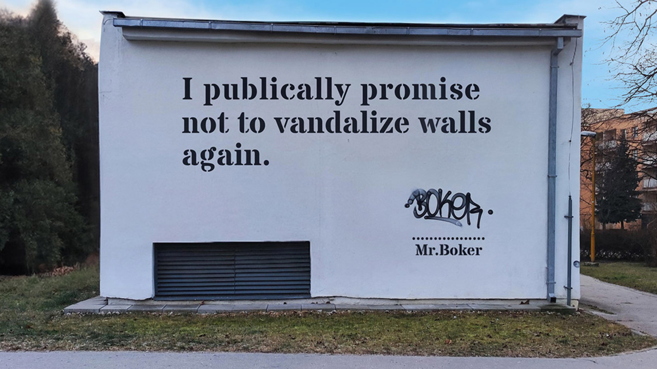 Premena graffity na street art.