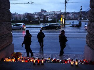 Praha streľba