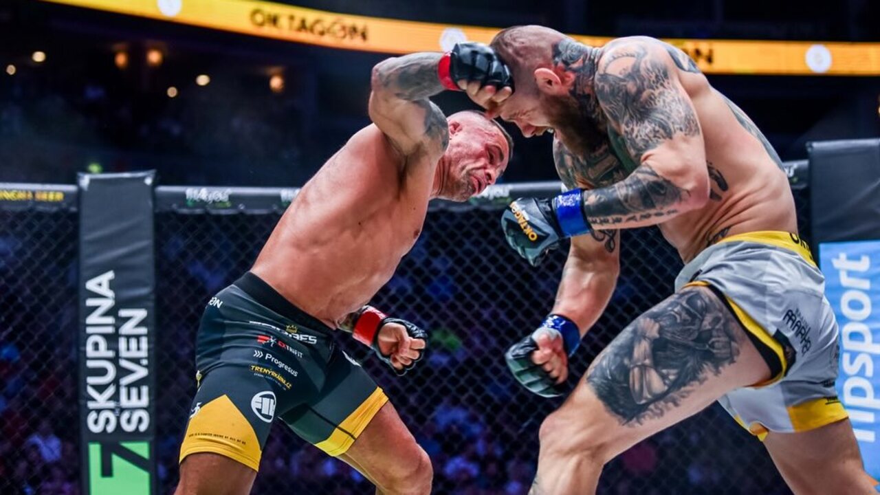 Samuel Pirát Krištofič (vpravo) sa vracia do Oktagonu po ročnej pauze