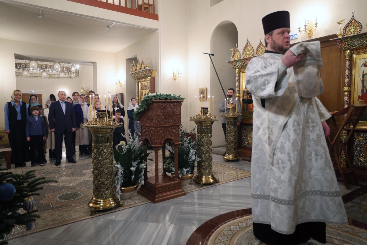 Putin slávil Vianoce