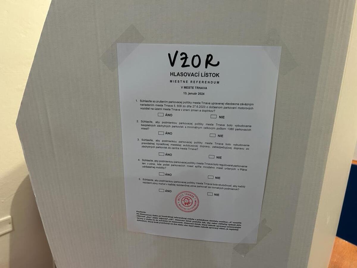 Parkovanie v Trnave - referendum