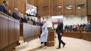 Rušný deň v NR SR: Poslanci pokračovali v diskusii k Trestnému zákonu, napoludnie vystúpila prezidentka, pripravený bol aj červený koberec