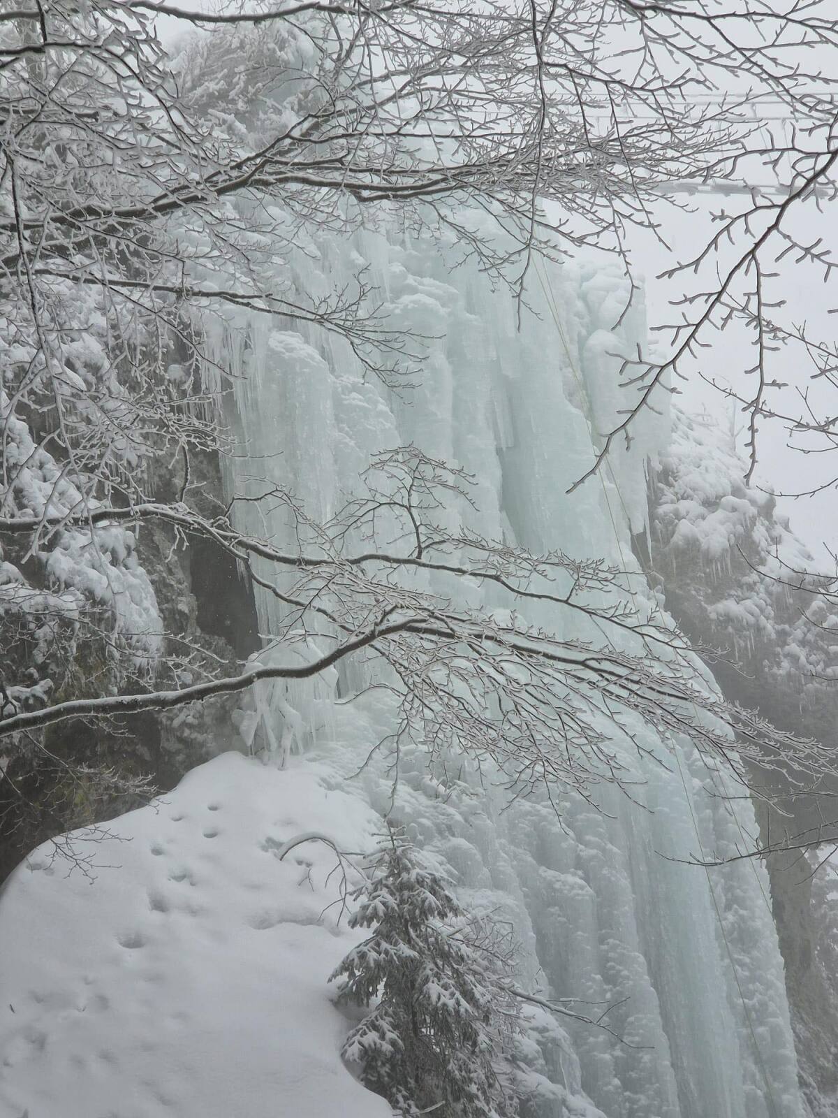 Zimná atrakcia na Skalke pri Kremnici