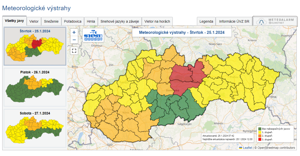 Výstraha 3. stupňa