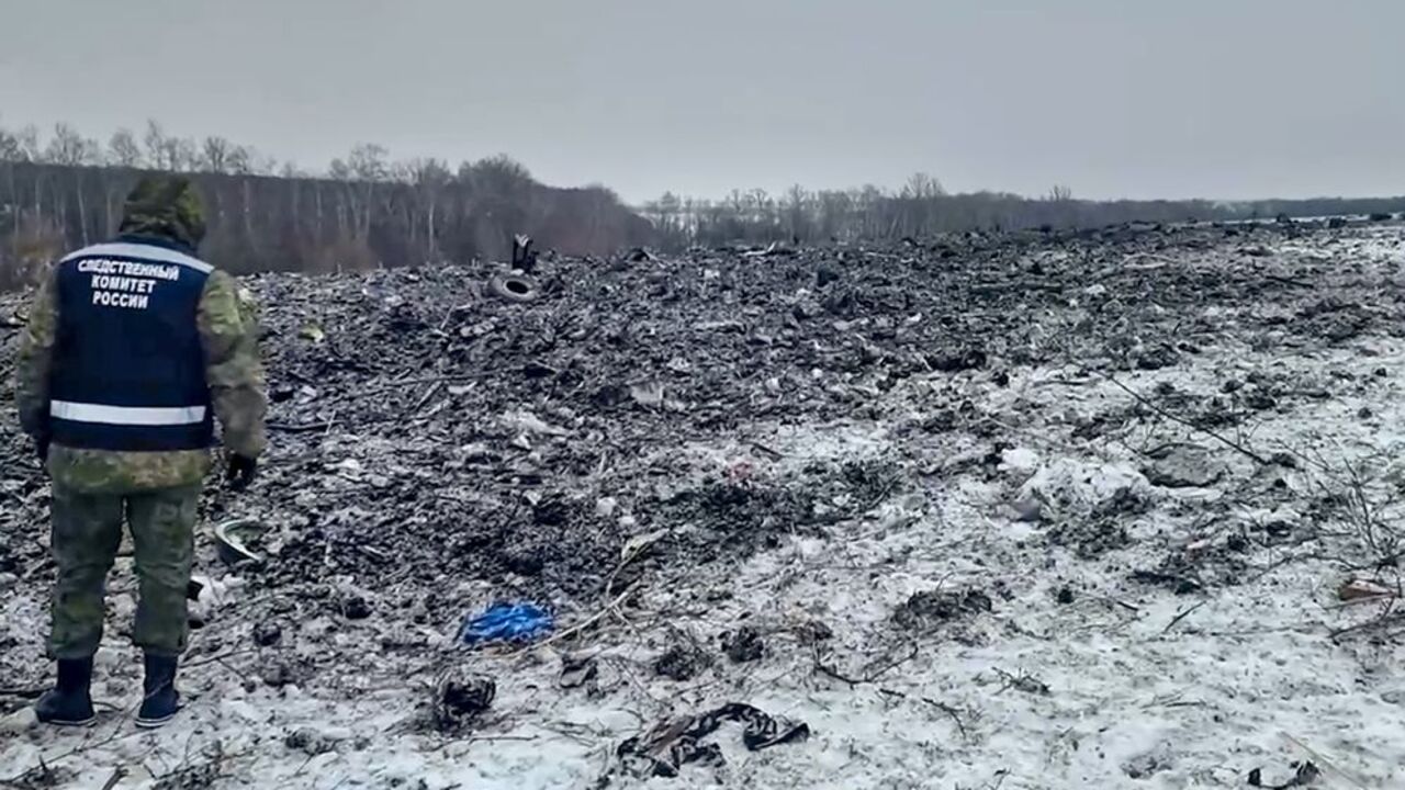 Rusko po spadnutom lietadle