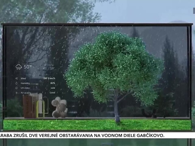 Môže byť OLED televízor priehľadný?