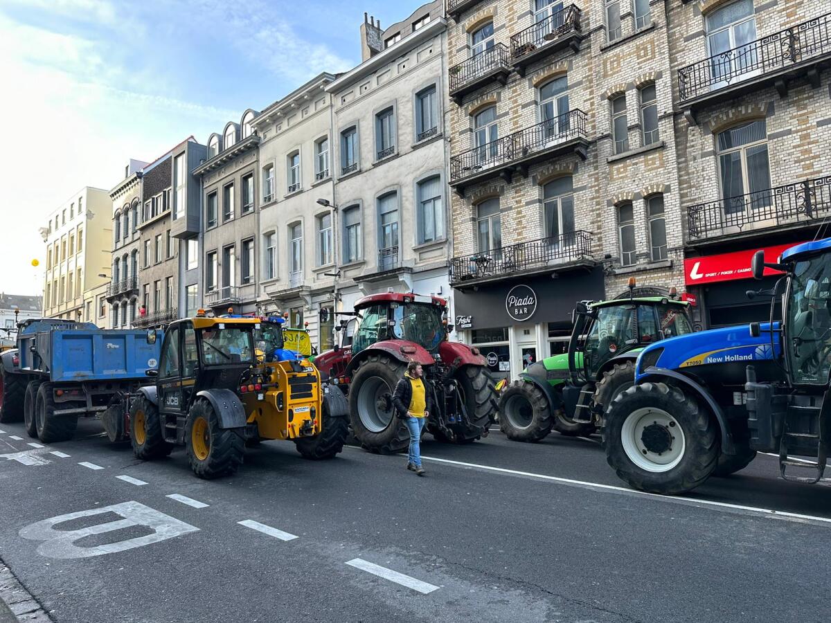 Farmári v Bruseli pred sídlom EÚ