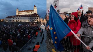 FOTO/VIDEO: Na protest pred parlament prišli davy, organizátori odhadujú takmer 20-tisíc ľudí. Hanba a odstúpte, skandovali nespokojní Slováci