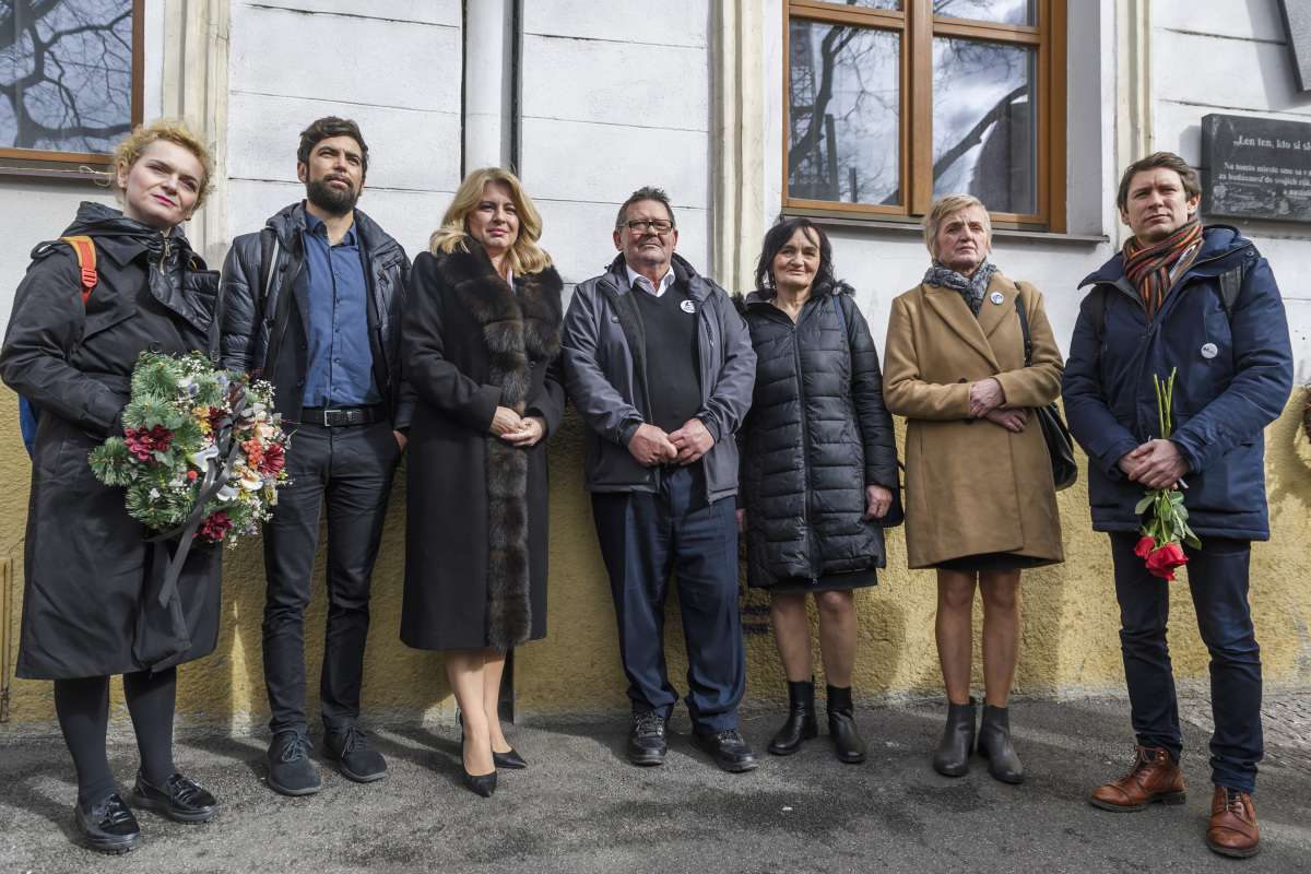 Ján a Martina prezidentka pamätník