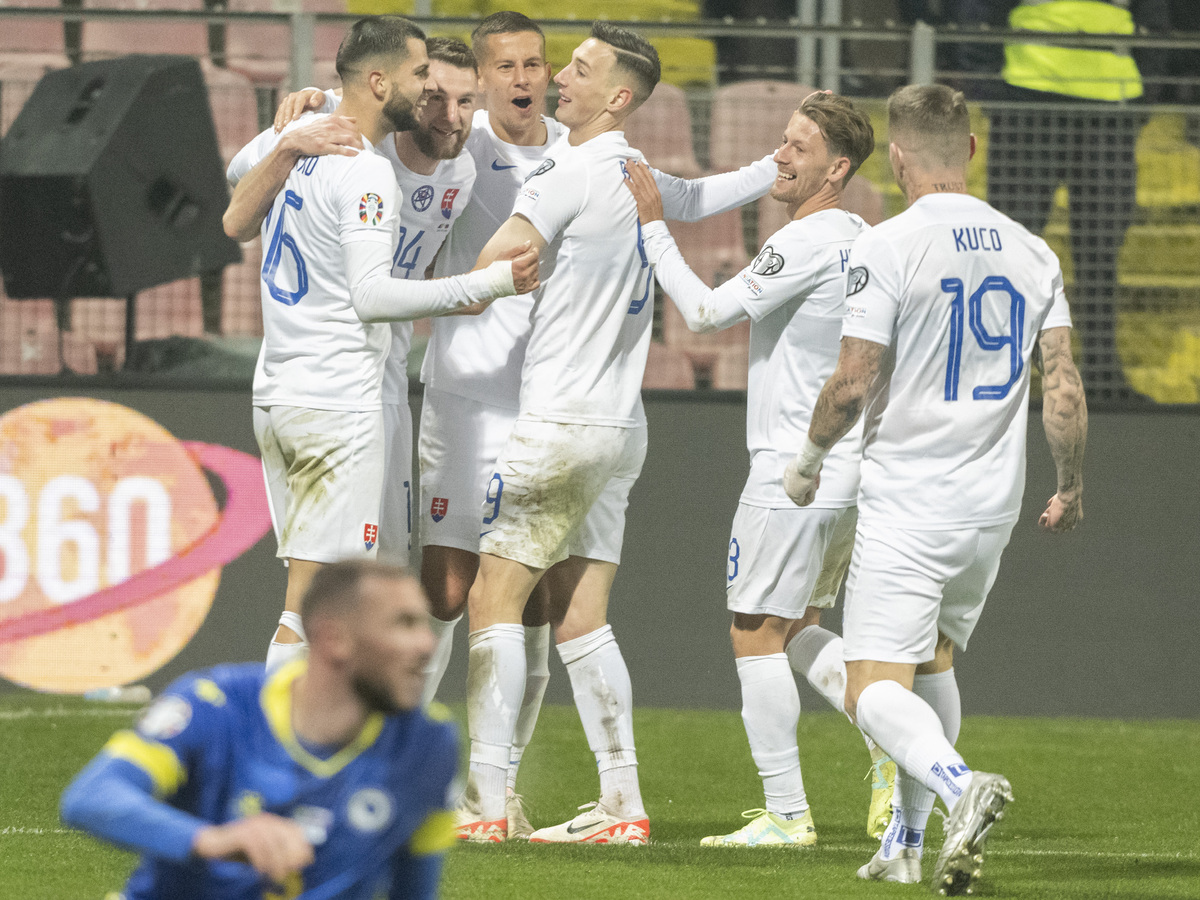 Futbal_Bosna_Slovensko_ Majstrovstvá Európy 2024