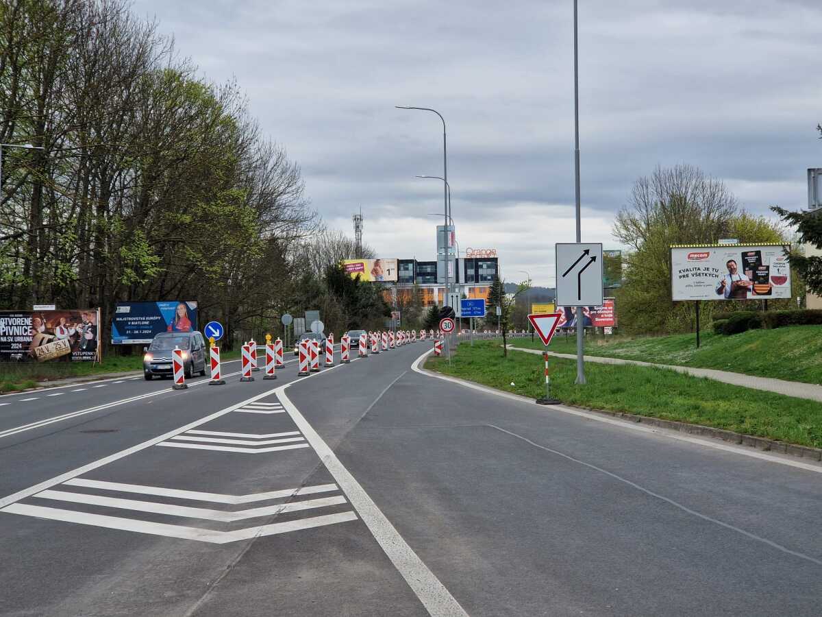 Banská Bystrica oprava cesty