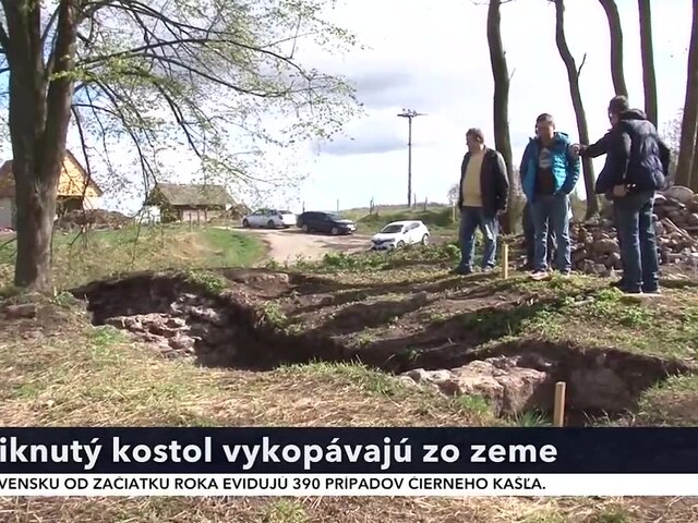 Obec Ostrá Lúka ukrýva vzácne pamiatky. Archeológovia vykopávajú zo zeme zaniknutý kostol 