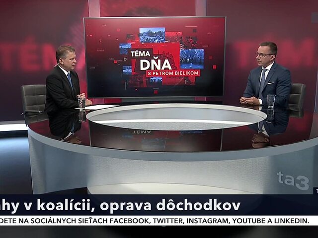 Tomáš a Danko si cez médiá posielajú dymové signály. Minister v ta3 povedal, čo sa deje v koalícii