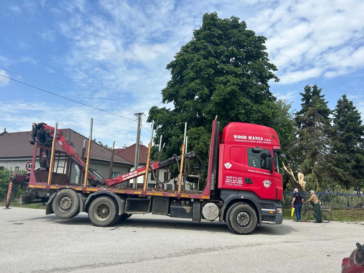 Žirany búrka tornádo?